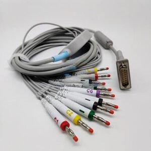 Cardiovex T600 AHA/IEC 15-Pin 10 Lead EKG Cable