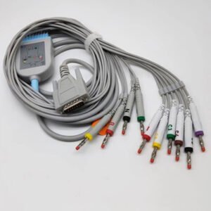 Carewell 15-Pin AHA/IEC 10 Leads EKG Cable